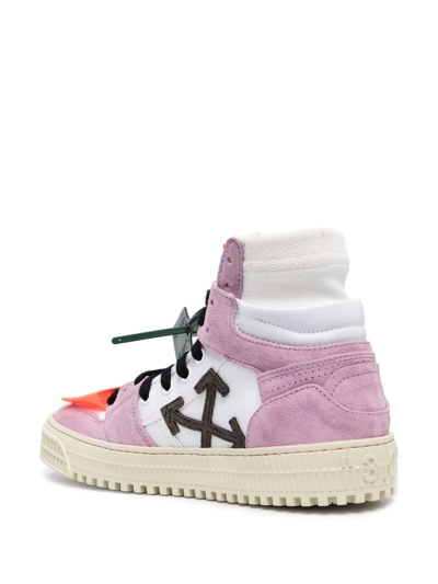 Shop Off-white Zip-tie Lace-up Sneakers In Pink