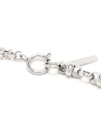 Shop Justine Clenquet Kim Chain-link Necklace In Silber