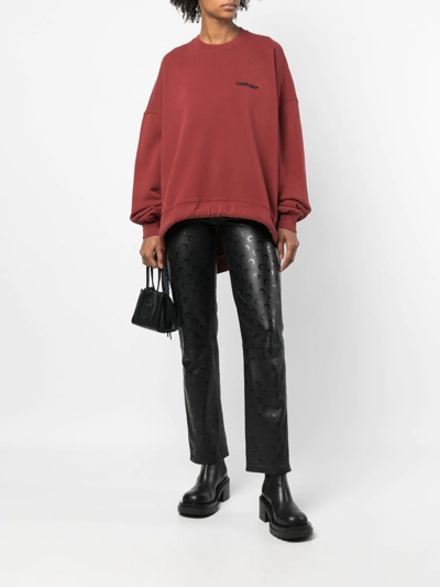 Ambush Multi-cord Logo Sweatshirt In Rot