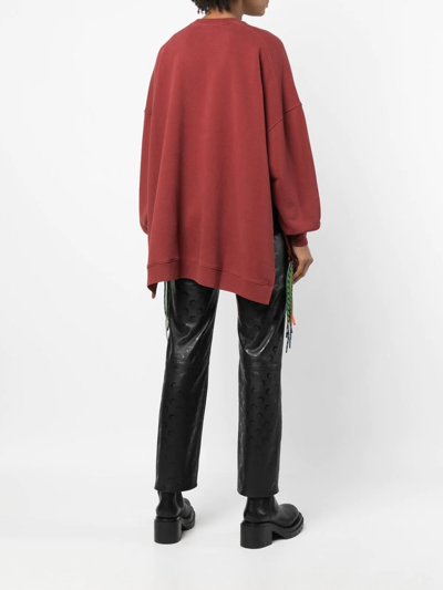 Ambush Multi-cord Logo Sweatshirt In Rot