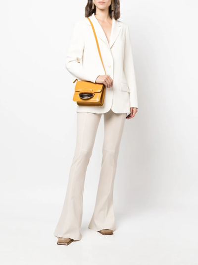 Chloé Kattie Leather Shoulder Bag In Yellow