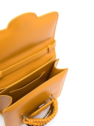 Chloé Kattie Leather Shoulder Bag In Yellow
