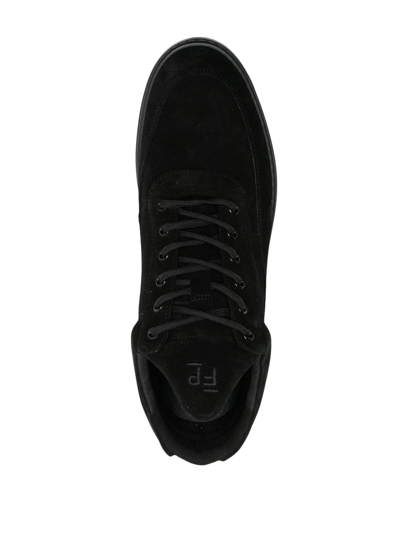 Shop Filling Pieces Suede Low-top Sneakers In Schwarz