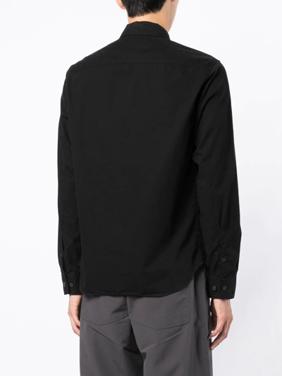 Shop C.p. Company Lens-detail Zip-fastening Shirt Jacket In Black
