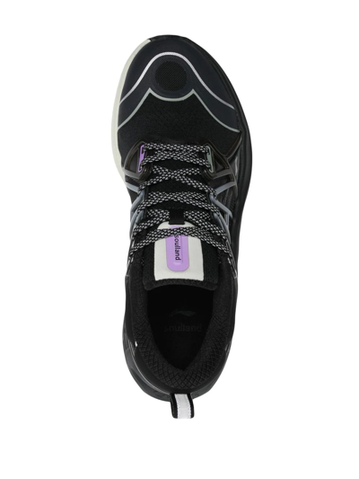 Shop Li-ning X Soulland Panelled Low-top Sneakers In Schwarz