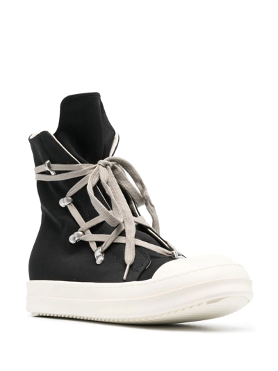 Shop Rick Owens Drkshdw Meglaced High-top Sneakers In Black