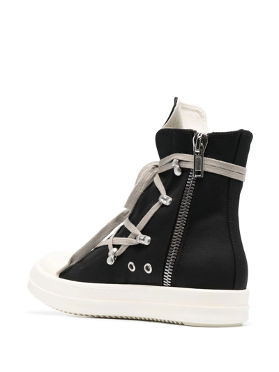 Shop Rick Owens Drkshdw Meglaced High-top Sneakers In Black