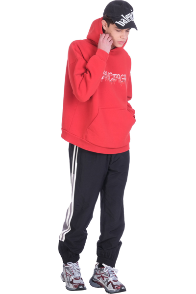 Balenciaga Sweatshirt In Red Cotton