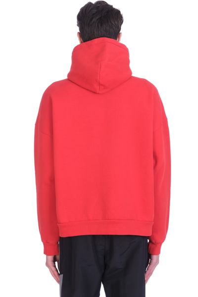 Balenciaga Sweatshirt In Red Cotton