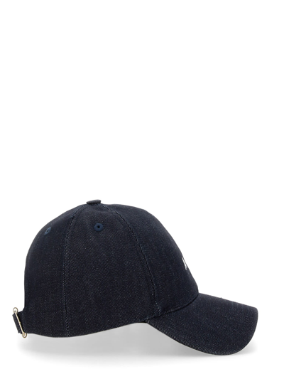 Shop Apc Charlie Baseball Hat In Blu