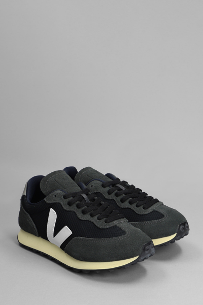 Shop Veja Rio Branco Sneakers In Black Suede And Fabric