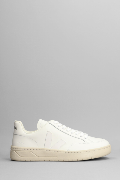 Shop Veja V-12 Sneakers In White Leather