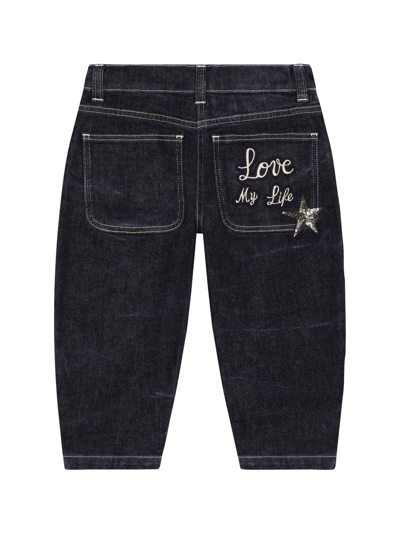 Shop Dolce & Gabbana Blue Jeans Boy . In Blu Scuro