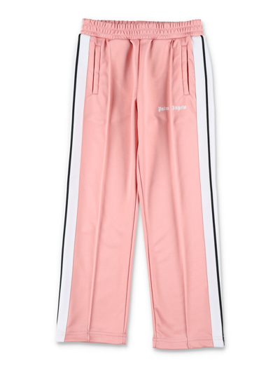 Shop Palm Angels Track Pants In Pink White
