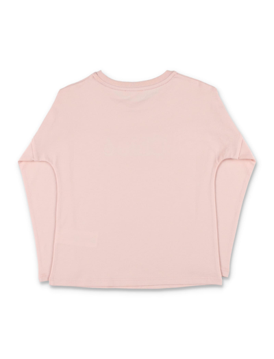 Shop Chloé Logo T-shirt In Pink Washed