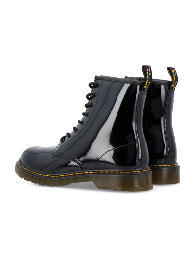 Shop Dr. Martens' Patent Leather Lace-up Boots In Black
