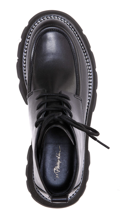 Shop 3.1 Phillip Lim / フィリップ リム Kate Short Combat Lace Up Shoes In Black