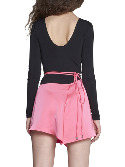 Shop Attico Skirt In Neon Pink