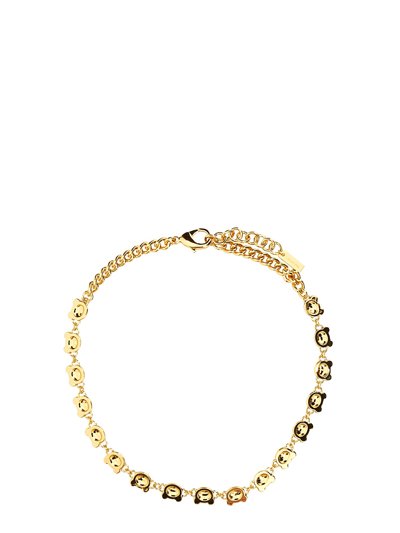 Shop Moschino Teddy Bear Necklace In Oro