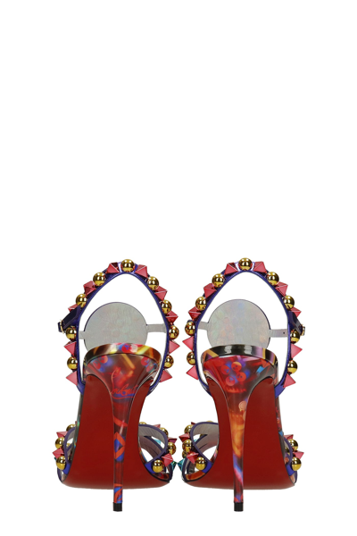 Shop Christian Louboutin Sandals In Multicolor Leather