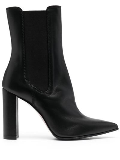 Shop Le Silla Megan Block-heel 110mm Ankle Boots In Black