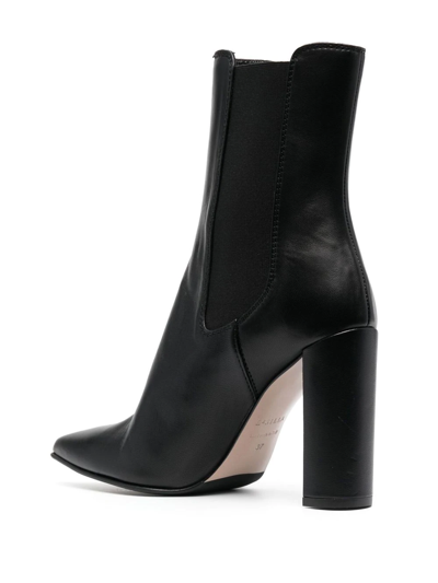 Shop Le Silla Megan Block-heel 110mm Ankle Boots In Black