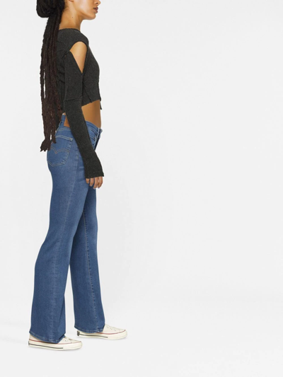 Levi's 726 Flared High-rise Stretch-cotton Blend Denim Jeans In Take A Walk  | ModeSens
