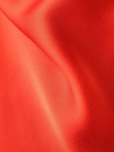 Shop Stella Mccartney Cowl-neck Midi Dress In Red