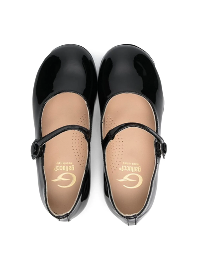 Gallucci Patent Leather Ballerina In Black
