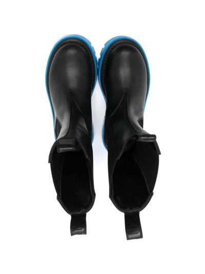 Shop Gallucci Lug-sole Chelsea Boots In Black