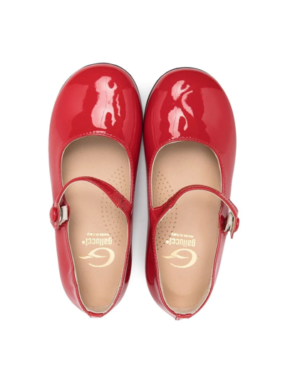 Shop Gallucci Buckled Ballerina Pumps In Red