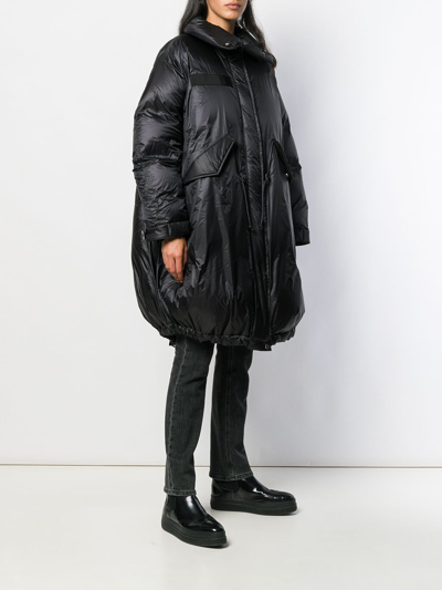 Shop Sacai Long Padded Down Jacket