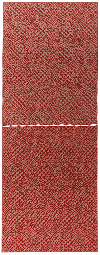 Shop Rui Red Wool Blanket In Ruby & Ficelle