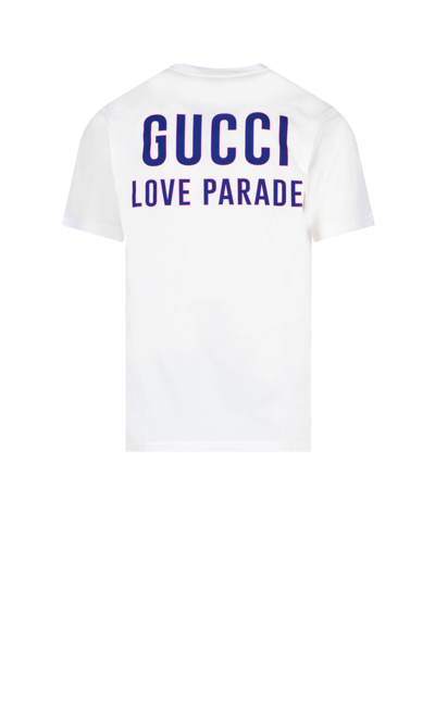 Gucci Love Parade Print Cotton-jersey T-shirt In Cream | ModeSens