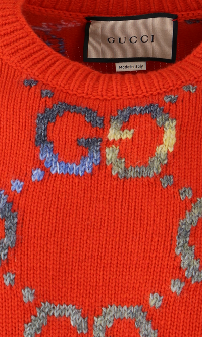 Shop Gucci 'gg' Jacquard Sweater