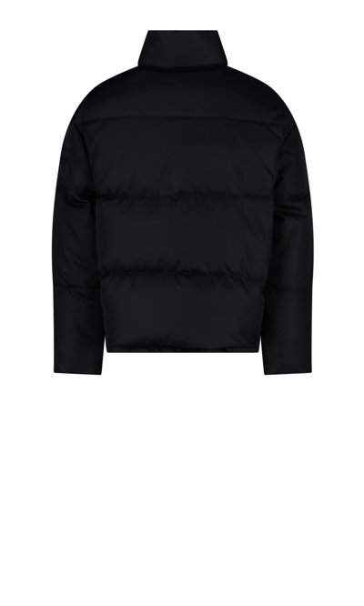 Prada Re-nylon Short Puffer Jacket In Nero | ModeSens