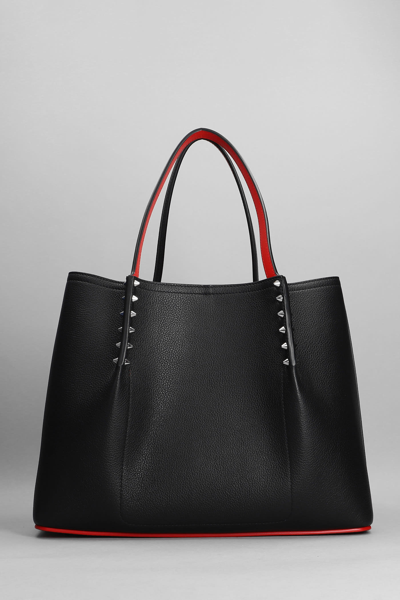 Shop Christian Louboutin Cabarock Tote In Black Leather