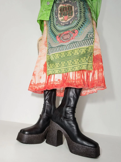 Stella Mccartney Skyla Stretch Ankle Boots In Black