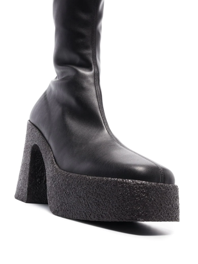 Stella Mccartney Skyla Stretch Ankle Boots In Black