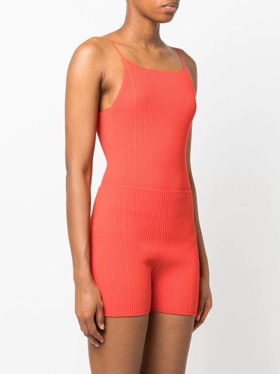 Shop Aeron Ribbed-knit Cami Top In Red