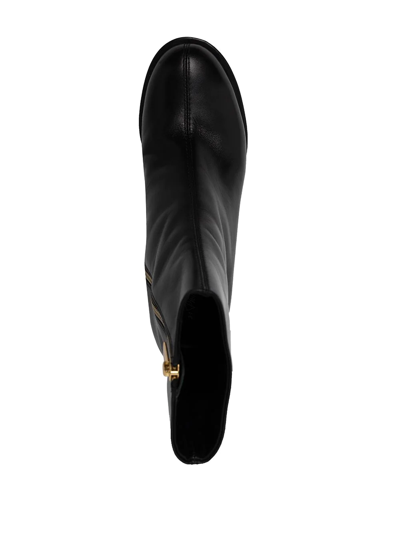 3.1 Phillip Lim Naomi Leather Platform Boots In Black
