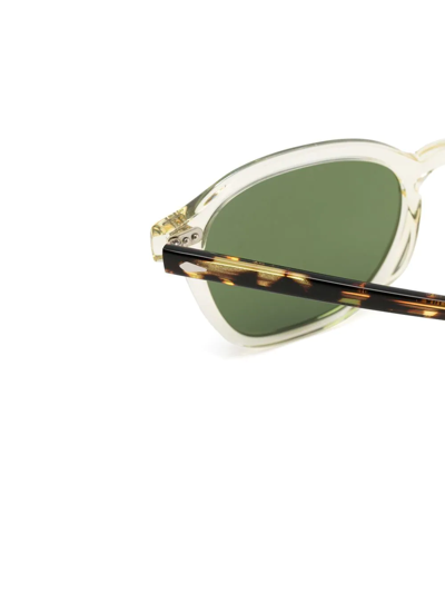Shop Moscot Vantz Square-frame Sunglasses In Green