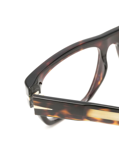 Shop Eyewear By David Beckham Db7020 Square-frame Glasses In Brown