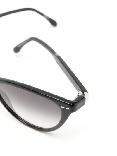 Shop Isabel Marant Eyewear Cat-eye Tinted Sunglasses In Black