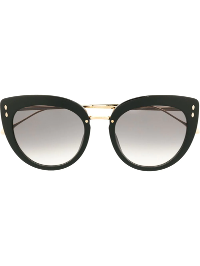 Shop Isabel Marant Eyewear Round-frame Sunglasses In Black