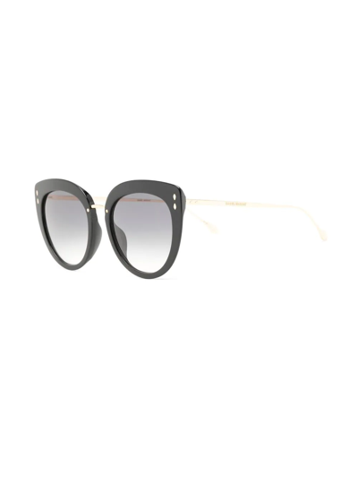 Shop Isabel Marant Eyewear Round-frame Sunglasses In Black