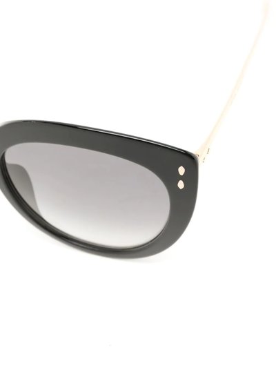 Shop Isabel Marant Eyewear Round-frame Sunglasses In Black