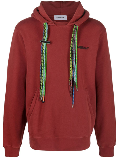 Shop Ambush Multi-cord Hoodie In Rot