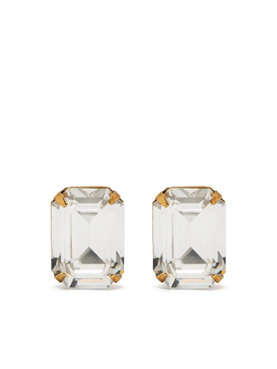Shop Jennifer Behr Shiloh Crystal Stud Earring In Gold
