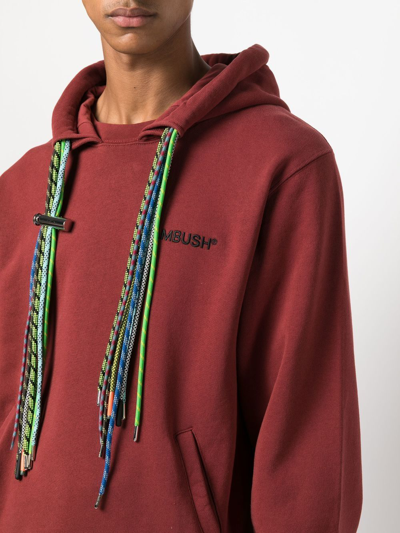 Shop Ambush Multi-cord Hoodie In Rot